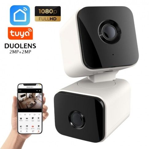 Câmara Interior Rotativa Duolens 2MP + 2MP Câmara Interior Rotativa Duolens 2MP + 2MP