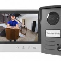 Kit Videoporteiro 7" 2 Fios Branco Kit Videoporteiro 7" 2 Fios Branco