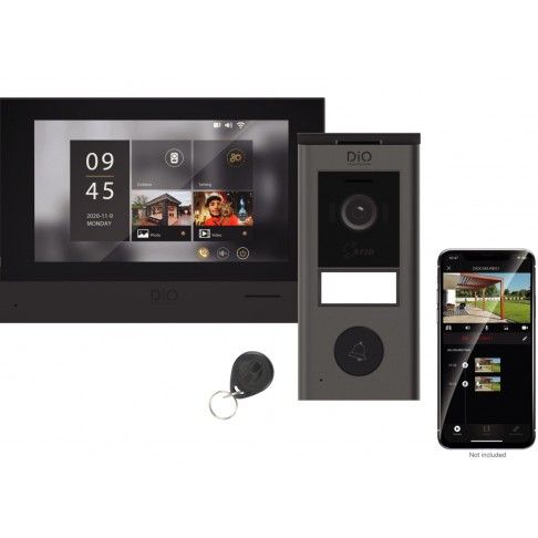 Videoporteiro Tátil 7" RFID Wi-Fi 2 Fios Videoporteiro Tátil 7" RFID Wi-Fi 2 Fios