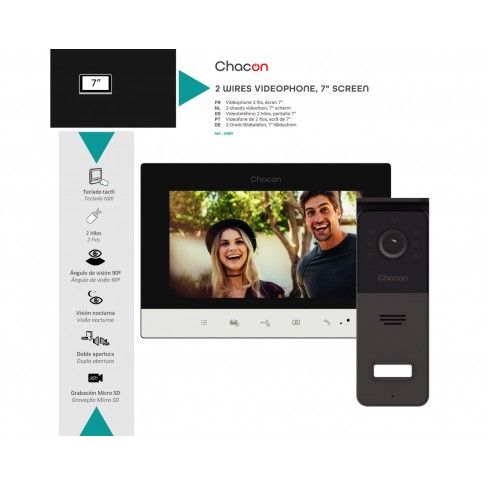 Videoporteiro 7" a Cores 2 Fios