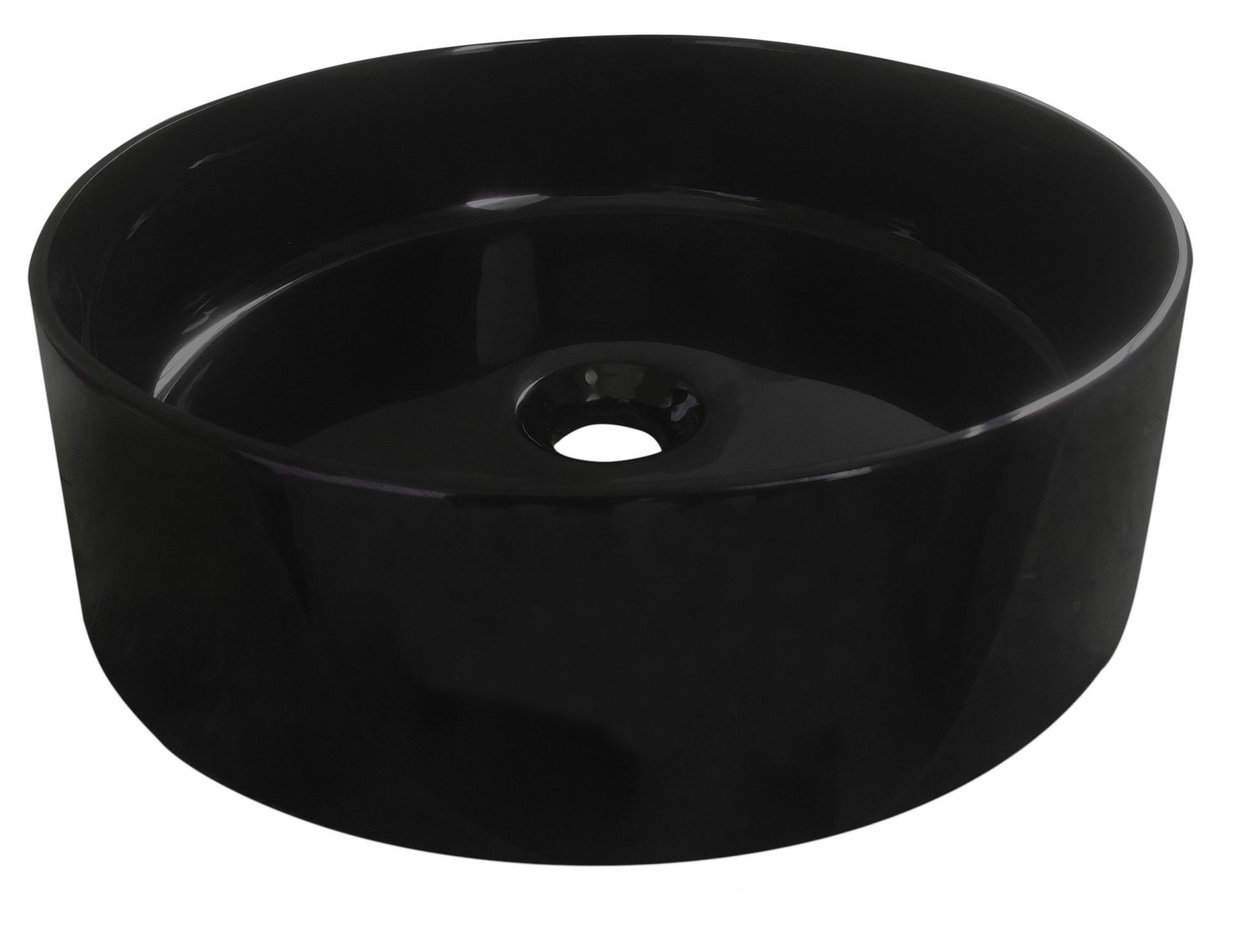 LAVATÓRIO POUSAR RESINA 38X14CM PRETO