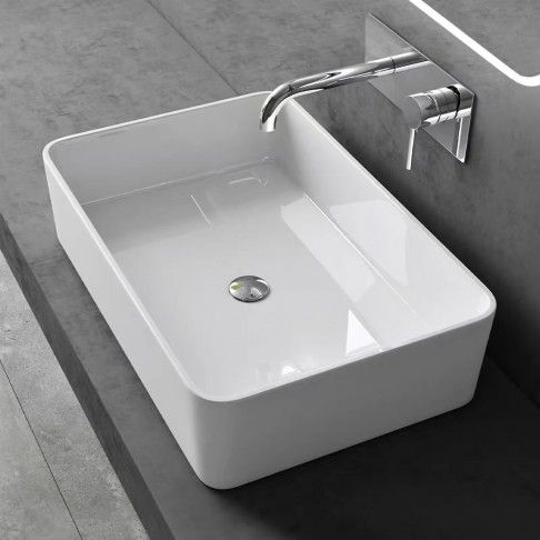 LAVATRIO POUSAR RESINA 50X36X14 BRANCO