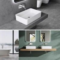 LAVATRIO POUSAR RESINA 50X36X14 BRANCO