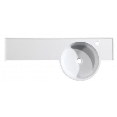 Lavatório Suspenso Resina 100cm Branco Lavatório Suspenso Resina 100cm Branco