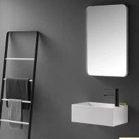 Lavatório Suspenso Resina 50x28x15cm Branco Lavatório Suspenso Resina 50x28x15cm Branco