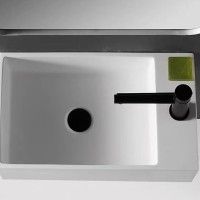 Lavatório Suspenso Resina 50x28x15cm Branco Lavatório Suspenso Resina 50x28x15cm Branco