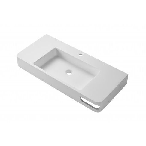 Lavat�rio Compacto Resina 12x100x46 cm Branco