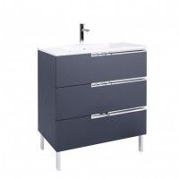 Móvel 80x45x85 Unik 3gavetas Azul Mate Móvel 80x45x85 Unik 3gavetas Azul Mate