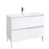 M�vel Lotus 100cm Cinza/Branca