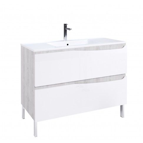 M�vel Lotus 100cm Cinza/Branca