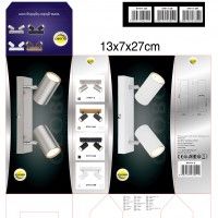 Spot 2GU10 35W Metal Preto