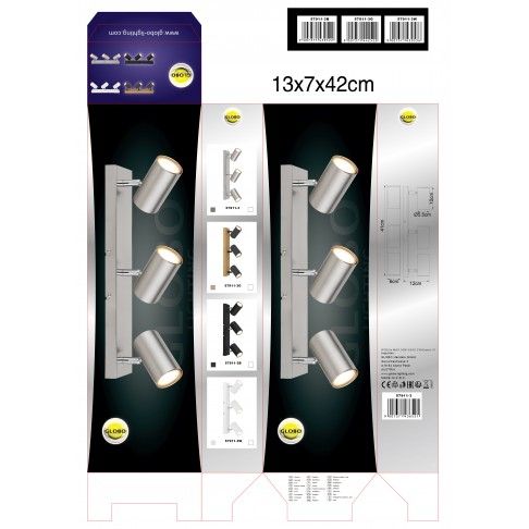 Spot 3GU10 35W Metal Preto Spot 3GU10 35W Metal Preto