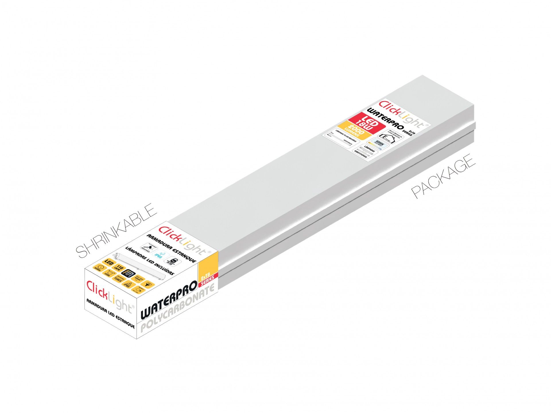 Armadura LED Waterproof IP65 2 x T8 9W 600 Lumen