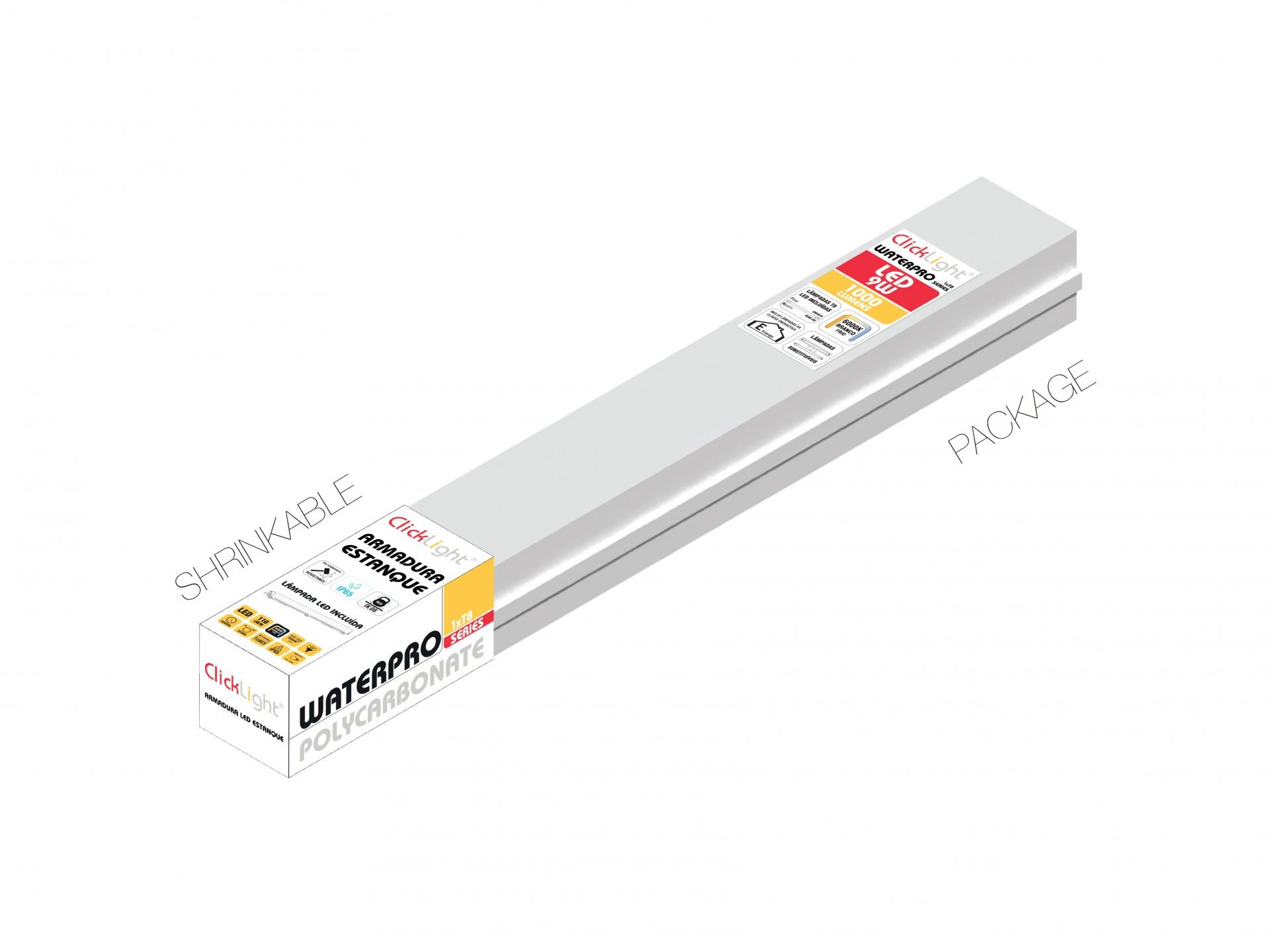 Armadura LED Waterproof IP65 1 x T8 9W 600 Lumen