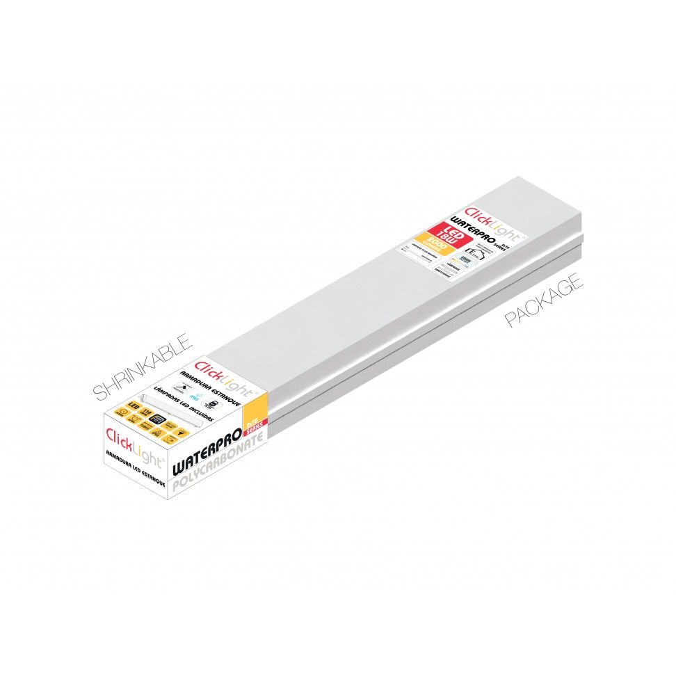 Armadura LED Waterproof IP65 2 x T8 18W 1200 Lumen Armadura LED Waterproof IP65 2 x T8 18W 1200 Lumen
