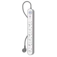 Bloco Proteção 6 Tomadas 800J 1,5m Bloco Proteção 6 Tomadas 800J 1,5m