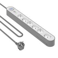 Bloco Proteção 6 Tomadas 800J 1,5m Bloco Proteção 6 Tomadas 800J 1,5m