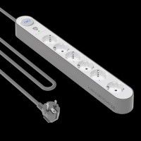 Bloco Proteção 6 Tomadas 800J 1,5m Bloco Proteção 6 Tomadas 800J 1,5m