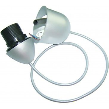 Suspensão Simples PVC E27 Cinza Suspensão Simples PVC E27 Cinza