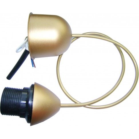 Suspensão Simples PVC E27 Dourado Suspensão Simples PVC E27 Dourado
