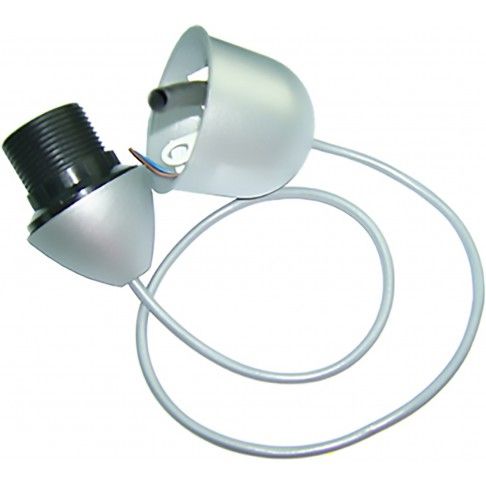 Suspensão Simples PVC E27 Cinza Suspensão Simples PVC E27 Cinza