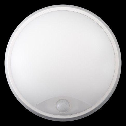 Aplique Acra Redondo 14W IP54 CCT Branco com Sensor Aplique Acra Redondo 14W IP54 CCT Branco com Sensor
