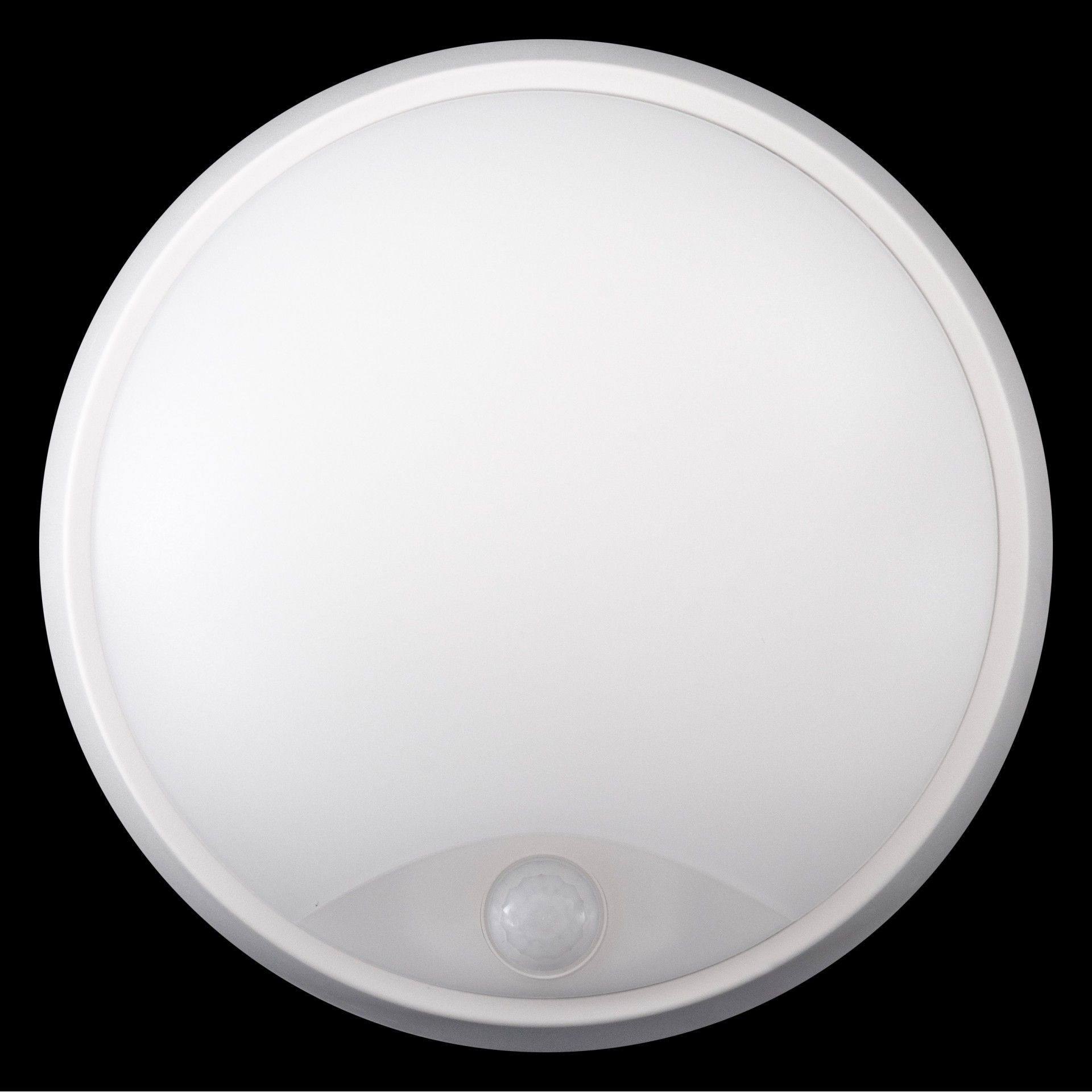 Aplique Acra Redondo 14W IP54 CCT Branco com Sensor