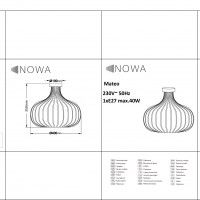 Lâmpada de Teto Oval E27 40W Preto Lâmpada de Teto Oval E27 40W Preto