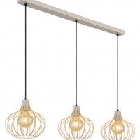 Suspensão Metal 3e27 60W Areia Mate Suspensão Metal 3e27 60W Areia Mate