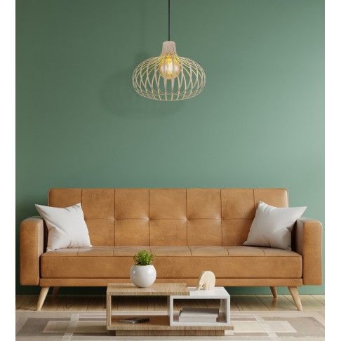 Suspenso Metal E27 60W Areia Mate