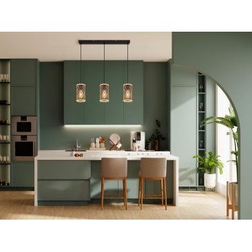 Suspensão Bambu 3eE27 20W Suspensão Bambu 3eE27 20W