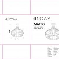 L�mpada de Teto E27 60W Areia