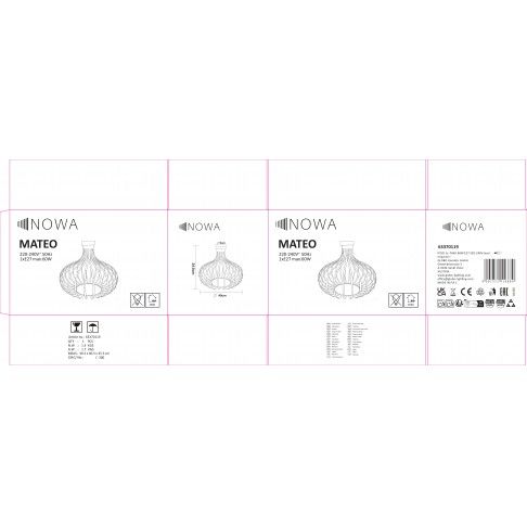 L�mpada de Teto E27 60W Areia