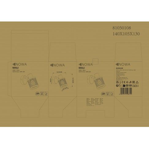 Spot Bambu 1e14 10W Preto