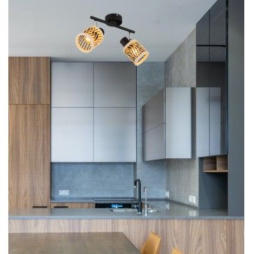 Spot Bambu 2e14 10W Preto Spot Bambu 2e14 10W Preto