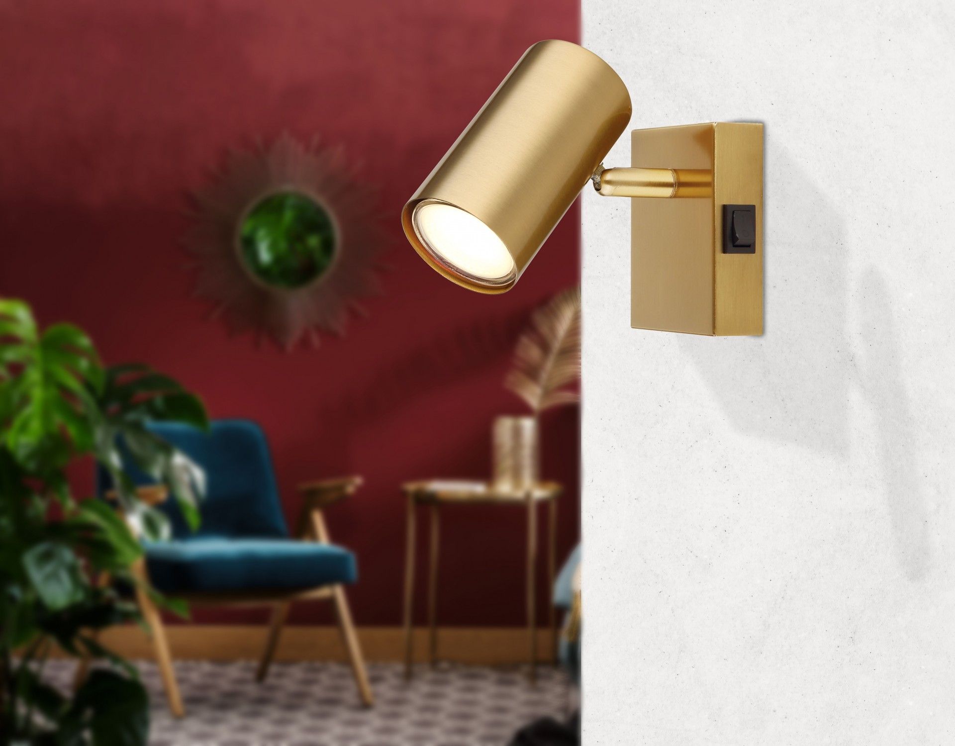 Spot 1GU10 25W Metal Dourado