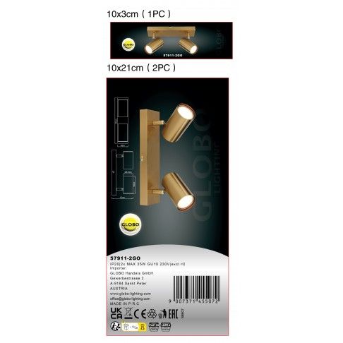 Spot 2GU10 25W Metal Dourado Spot 2GU10 25W Metal Dourado