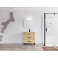 M�vel de Casa de Banho Best 80�80�45 cm - Carvalho H�rcules