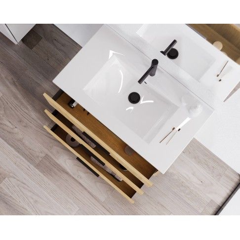 M�vel de Casa de Banho Best 80�80�45 cm - Carvalho H�rcules