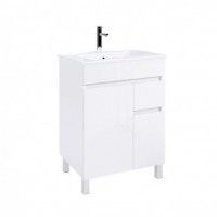 Conjunto Elba com Móvel e Lavatório 81×60×45 cm - Branco Conjunto Elba com Móvel e Lavatório 81×60×45 cm - Branco