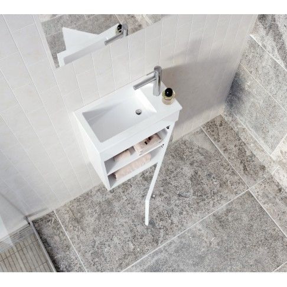 Conjunto Picolo Suspenso (M�vel+Lavat�rio) 50x40x22cm Branco