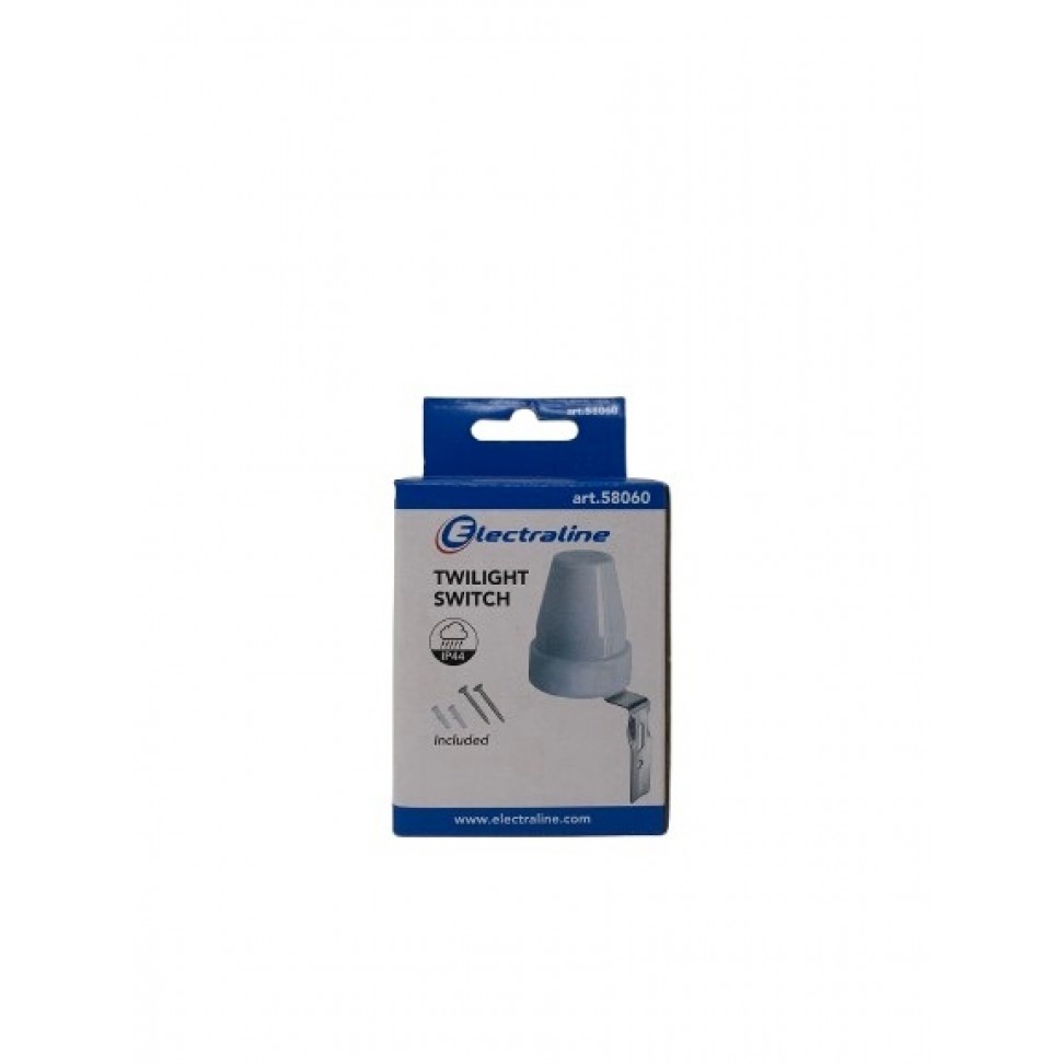 Interruptor Crepuscular Branco IP44 Interruptor Crepuscular Branco IP44