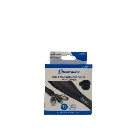 Organizador de Cabos Nylon com Fecho 1,5m Preto Organizador de Cabos Nylon com Fecho 1,5m Preto