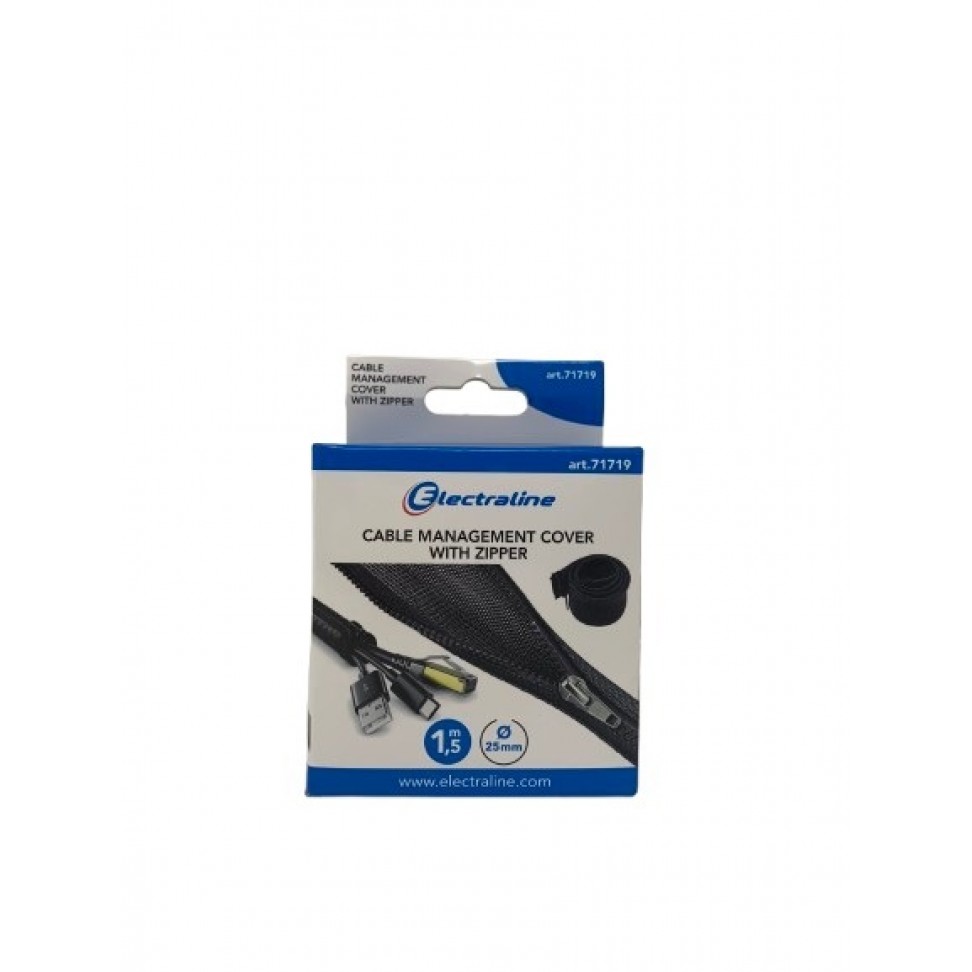 Organizador de Cabos Nylon com Fecho 1,5m Preto Organizador de Cabos Nylon com Fecho 1,5m Preto