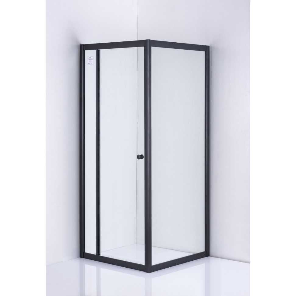 Cabine Duche Prince Transparente 180x80x80cm; Perfil Preto