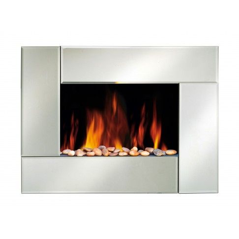 Painel Lareira Espelhado Com Comando