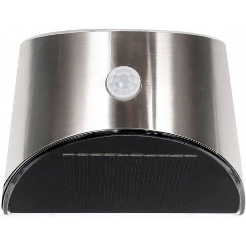 Aplique Solar Muro Inox Com Sensor, caixa com 2 unidades Aplique Solar Muro Inox Com Sensor, caixa com 2 unidades