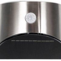 Aplique Solar Muro Inox Com Sensor, caixa com  2 unidades