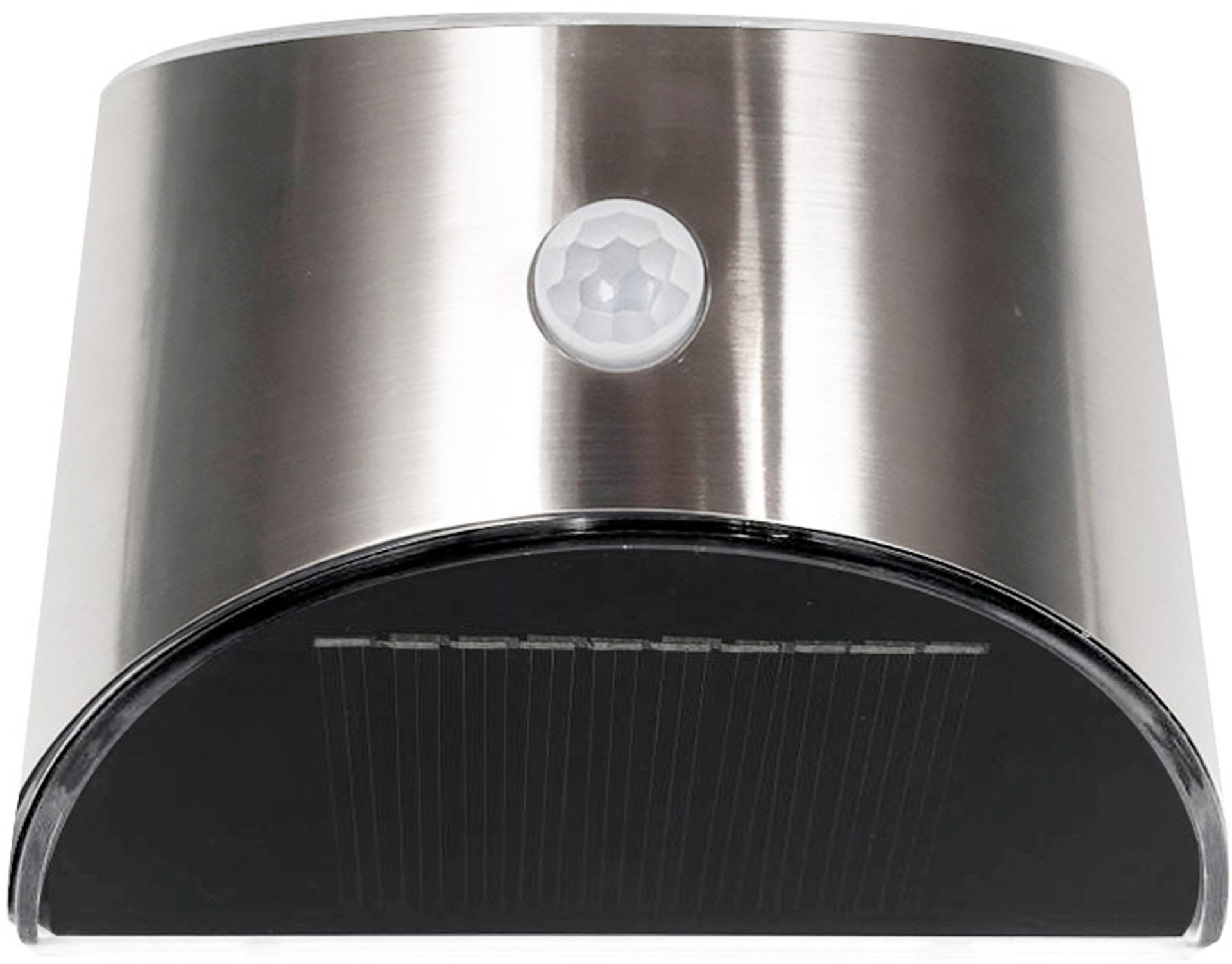 Aplique Solar Muro Inox Com Sensor, caixa com 2 unidades