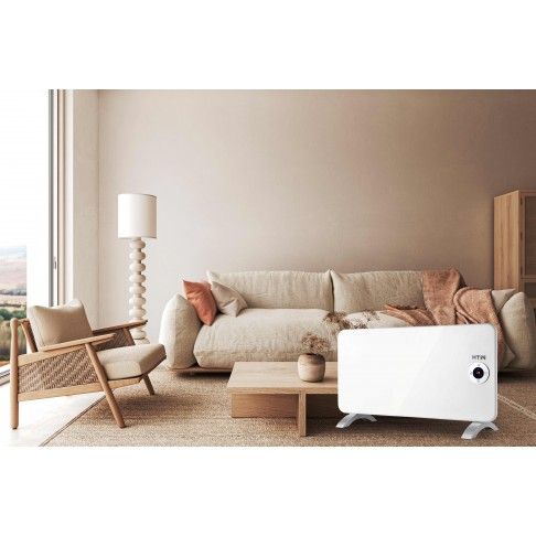 Painel Aquecedor em Vidro Preto 1500W